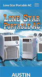 Mobile Screenshot of lonestarportableac.com