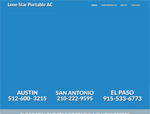 Tablet Screenshot of lonestarportableac.com